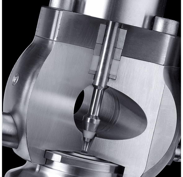 Biar - Vista en corte de válvula de muestreo